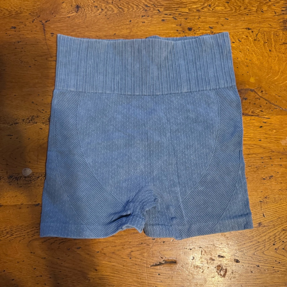 Blue biker shorts